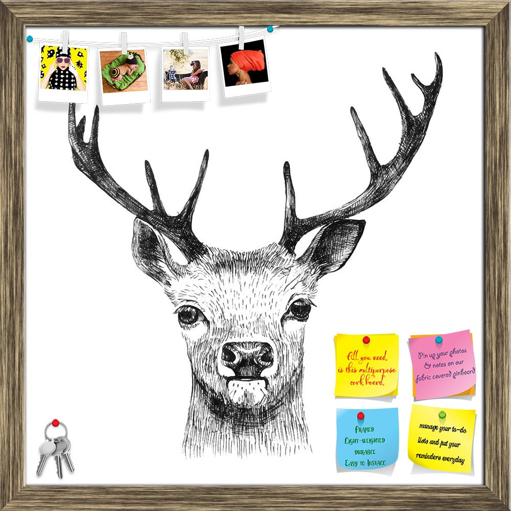 ArtzFolio Deer D1 Printed Bulletin Board Notice Pin Board Soft Board | Framed-Bulletin Boards Framed-AZSAO42020420BLB_FR_L-Image Code 5004913 Vishnu Image Folio Pvt Ltd, IC 5004913, ArtzFolio, Bulletin Boards Framed, Animals, Digital Art, deer, d1, printed, bulletin, board, notice, pin, soft, framed, hand, drawn, white, background, pin up board, push pin board, extra large cork board, big pin board, notice board, small bulletin board, cork board, wall notice board, giant cork board, bulletin board, office n