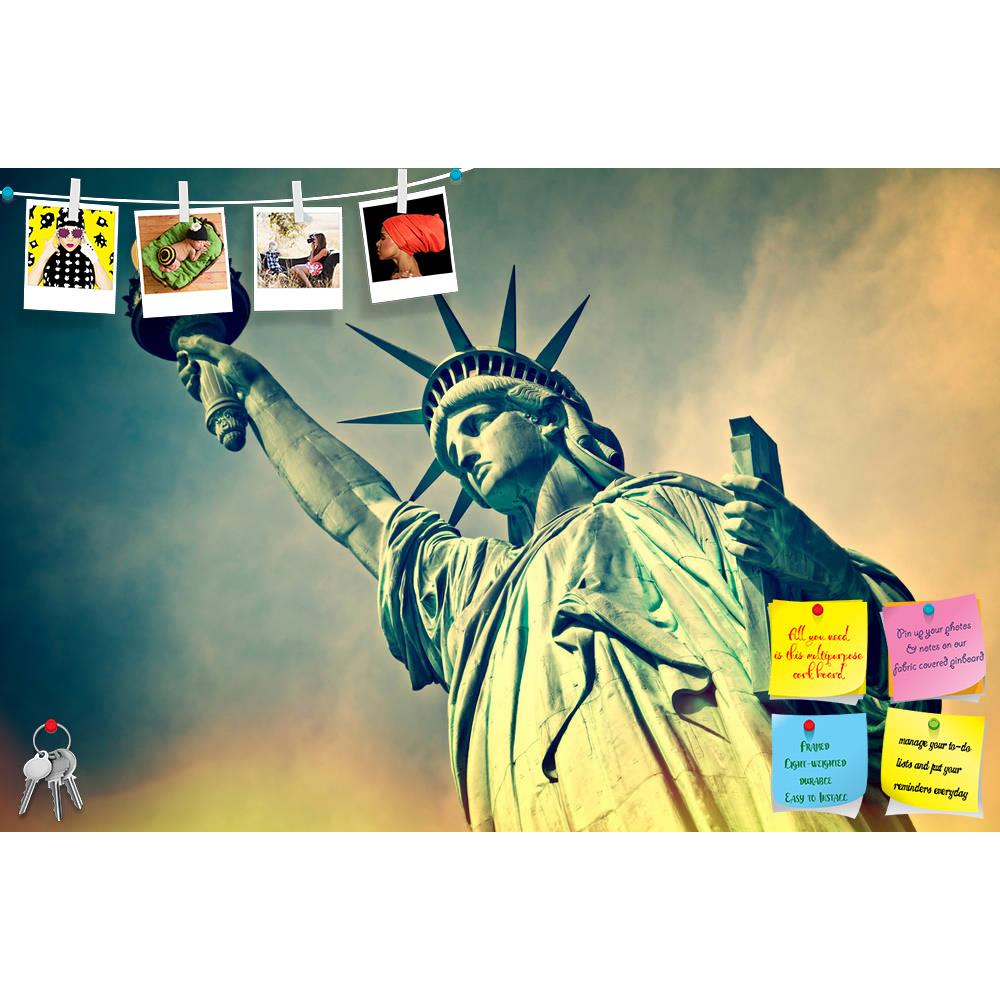 ArtzFolio Statue Of Liberty, New York City, USA Printed Bulletin Board Notice Pin Board Soft Board | Frameless-Bulletin Boards Frameless-AZSAO42077341BLB_FL_L-Image Code 5004917 Vishnu Image Folio Pvt Ltd, IC 5004917, ArtzFolio, Bulletin Boards Frameless, Places, Vintage, Photography, statue, of, liberty, new, york, city, usa, printed, bulletin, board, notice, pin, soft, frameless, close, process, blue, sky, new-york, freedom, patriotism, american, national, landmark, culture, symbol, history, manhattan, fl
