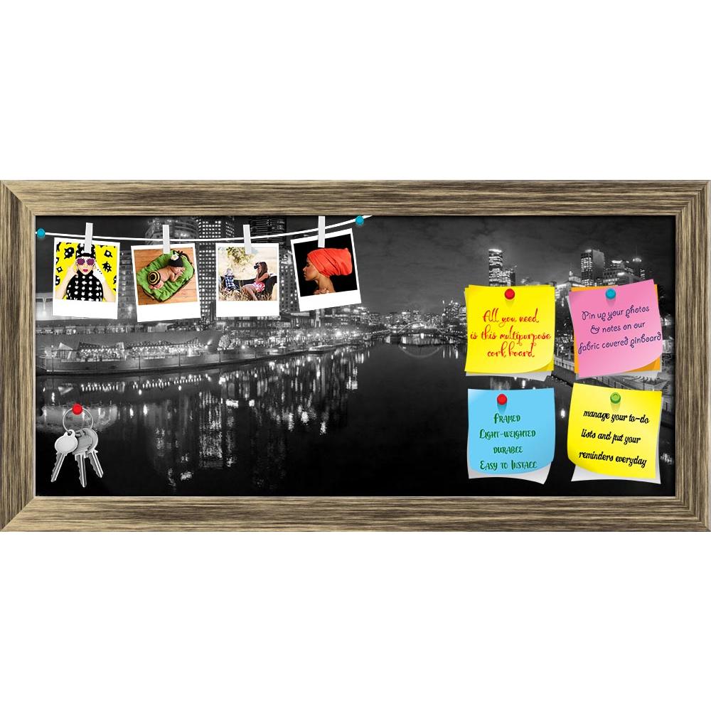 ArtzFolio Melbourne City, Australia, Reflected In Yarra River Printed Bulletin Board Notice Pin Board Soft Board | Framed-Bulletin Boards Framed-AZSAO42137811BLB_FR_L-Image Code 5004925 Vishnu Image Folio Pvt Ltd, IC 5004925, ArtzFolio, Bulletin Boards Framed, Places, Photography, melbourne, city, australia, reflected, in, yarra, river, printed, bulletin, board, notice, pin, soft, framed, black, white, night, architecture, aussie, australian, bridge, building, business, cbd, cityscape, downtown, dusk, eveni