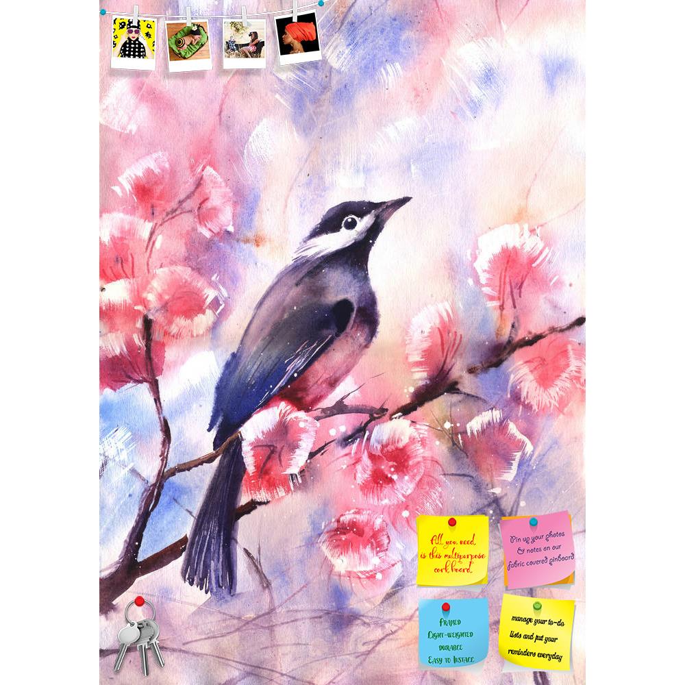 ArtzFolio Bird On A Branch Printed Bulletin Board Notice Pin Board Soft Board | Frameless-Bulletin Boards Frameless-AZSAO42151652BLB_FL_L-Image Code 5004929 Vishnu Image Folio Pvt Ltd, IC 5004929, ArtzFolio, Bulletin Boards Frameless, Birds, Floral, Fine Art Reprint, bird, on, a, branch, printed, bulletin, board, notice, pin, soft, frameless, blue, painting, art, color, paint, image, painted, bright, drawing, illustration, vertical, colorful, animal, artwork, sketch, one, nature, wildlife, outdoors, sitting