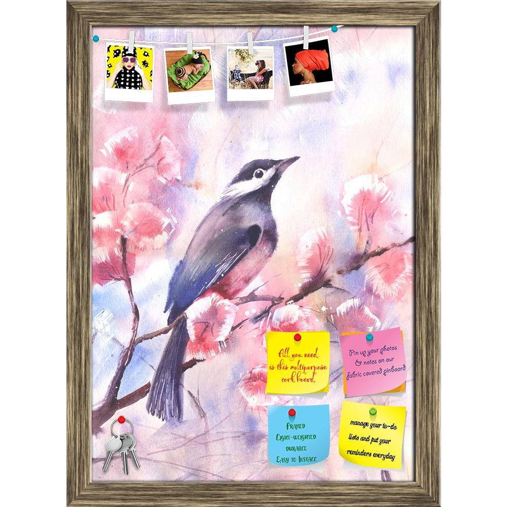 ArtzFolio Bird On A Branch Printed Bulletin Board Notice Pin Board Soft Board | Framed-Bulletin Boards Framed-AZSAO42151652BLB_FR_L-Image Code 5004929 Vishnu Image Folio Pvt Ltd, IC 5004929, ArtzFolio, Bulletin Boards Framed, Birds, Floral, Fine Art Reprint, bird, on, a, branch, printed, bulletin, board, notice, pin, soft, framed, blue, painting, art, color, paint, image, painted, bright, drawing, illustration, vertical, colorful, animal, artwork, sketch, one, nature, wildlife, outdoors, sitting, nobody, we