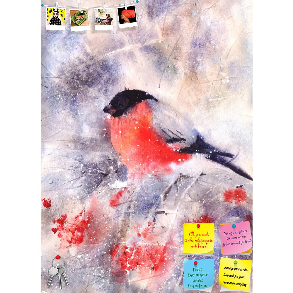 ArtzFolio Bullfinch Sitting On A Branch Printed Bulletin Board Notice Pin Board Soft Board | Frameless-Bulletin Boards Frameless-AZSAO42151653BLB_FL_L-Image Code 5004930 Vishnu Image Folio Pvt Ltd, IC 5004930, ArtzFolio, Bulletin Boards Frameless, Birds, Floral, Fine Art Reprint, bullfinch, sitting, on, a, branch, printed, bulletin, board, notice, pin, soft, frameless, bird, painting, art, color, paint, image, painted, bright, drawing, winter, cold, illustration, vertical, colorful, animal, artwork, sketch,