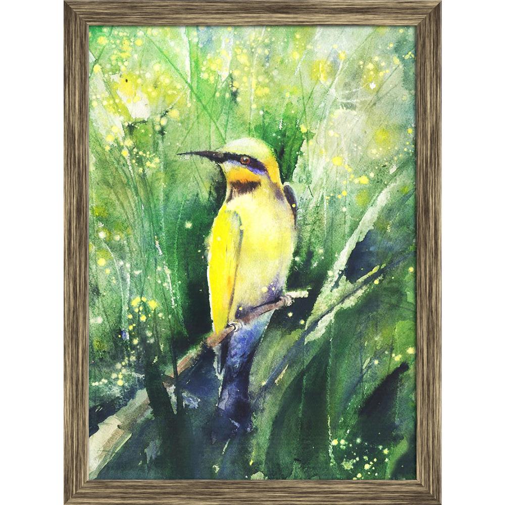 Pitaara Box Tropical Bird Sitting On A Branch Canvas Painting Synthetic Frame-Paintings Synthetic Framing-PBART42151656AFF_FW_L-Image Code 5004931 Vishnu Image Folio Pvt Ltd, IC 5004931, Pitaara Box, Paintings Synthetic Framing, Birds, Floral, Fine Art Reprint, tropical, bird, sitting, on, a, branch, canvas, painting, synthetic, frame, art, color, paint, image, painted, bright, drawing, jungle, summer, yellow, illustration, vertical, colorful, animal, artwork, sketch, one, nature, wildlife, outdoors, season