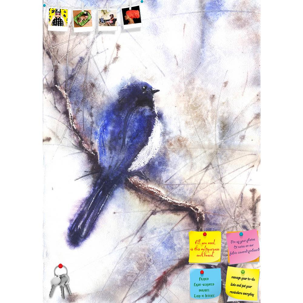 ArtzFolio Bird Sitting On A Branch Printed Bulletin Board Notice Pin Board Soft Board | Frameless-Bulletin Boards Frameless-AZSAO42151658BLB_FL_L-Image Code 5004932 Vishnu Image Folio Pvt Ltd, IC 5004932, ArtzFolio, Bulletin Boards Frameless, Birds, Floral, Fine Art Reprint, bird, sitting, on, a, branch, printed, bulletin, board, notice, pin, soft, frameless, blue, painting, art, color, paint, image, painted, bright, drawing, illustration, vertical, colorful, animal, artwork, sketch, one, nature, wildlife, 