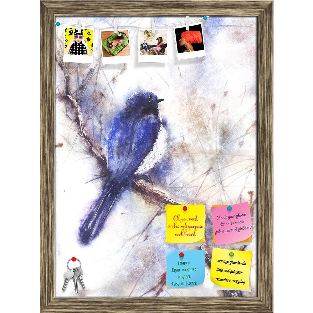 ArtzFolio Bird Sitting On A Branch Printed Bulletin Board Notice Pin Board Soft Board | Framed-Bulletin Boards Framed-AZSAO42151658BLB_FR_L-Image Code 5004932 Vishnu Image Folio Pvt Ltd, IC 5004932, ArtzFolio, Bulletin Boards Framed, Birds, Floral, Fine Art Reprint, bird, sitting, on, a, branch, printed, bulletin, board, notice, pin, soft, framed, blue, painting, art, color, paint, image, painted, bright, drawing, illustration, vertical, colorful, animal, artwork, sketch, one, nature, wildlife, outdoors, no