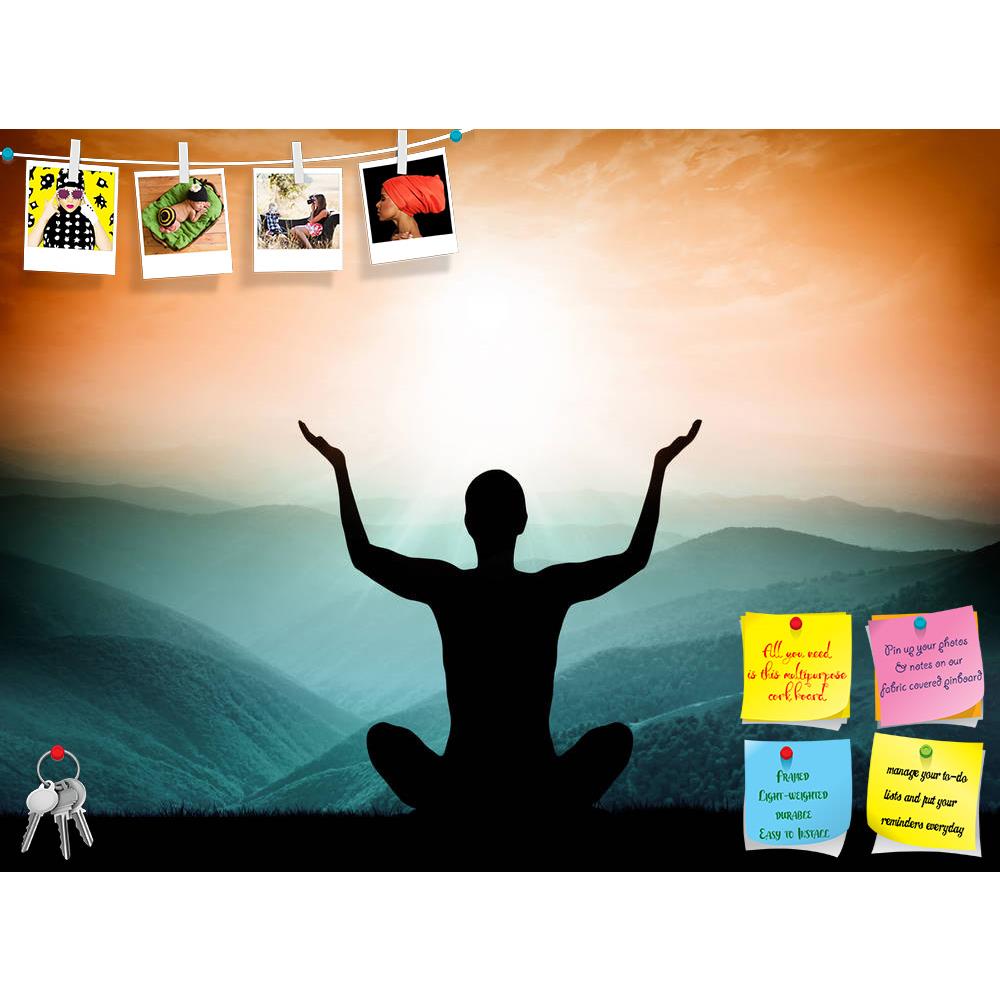 ArtzFolio Yoga & Meditation Printed Bulletin Board Notice Pin Board Soft Board | Frameless-Bulletin Boards Frameless-AZSAO42168139BLB_FL_L-Image Code 5004935 Vishnu Image Folio Pvt Ltd, IC 5004935, ArtzFolio, Bulletin Boards Frameless, Places, Traditional, Photography, yoga, meditation, printed, bulletin, board, notice, pin, soft, frameless, silhouette, man, mountain, pin up board, push pin board, extra large cork board, big pin board, notice board, small bulletin board, cork board, wall notice board, giant
