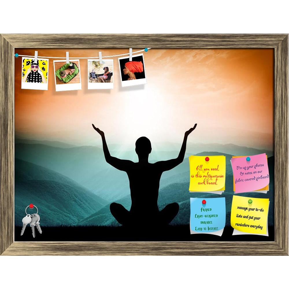 ArtzFolio Yoga & Meditation Printed Bulletin Board Notice Pin Board Soft Board | Framed-Bulletin Boards Framed-AZSAO42168139BLB_FR_L-Image Code 5004935 Vishnu Image Folio Pvt Ltd, IC 5004935, ArtzFolio, Bulletin Boards Framed, Places, Traditional, Photography, yoga, meditation, printed, bulletin, board, notice, pin, soft, framed, silhouette, man, mountain, pin up board, push pin board, extra large cork board, big pin board, notice board, small bulletin board, cork board, wall notice board, giant cork board,