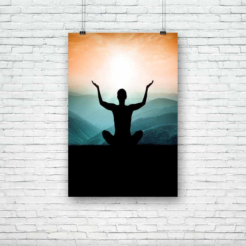 Yoga & Meditation Unframed Paper Poster-Paper Posters Unframed-POS_UN-IC 5004935 IC 5004935, Buddhism, God Buddha, Health, Landscapes, Mountains, Nature, People, Scenic, Sports, Sunrises, yoga, meditation, unframed, paper, poster, buddha, silhouette, beautiful, beauty, body, cloud, concept, energy, exercise, female, fitness, girl, hands, healthy, landscape, lifestyle, man, mind, morning, mountain, natural, outdoors, peace, pose, pray, prayer, relax, relaxation, silence, sit, soul, sport, sunrise, woman, you