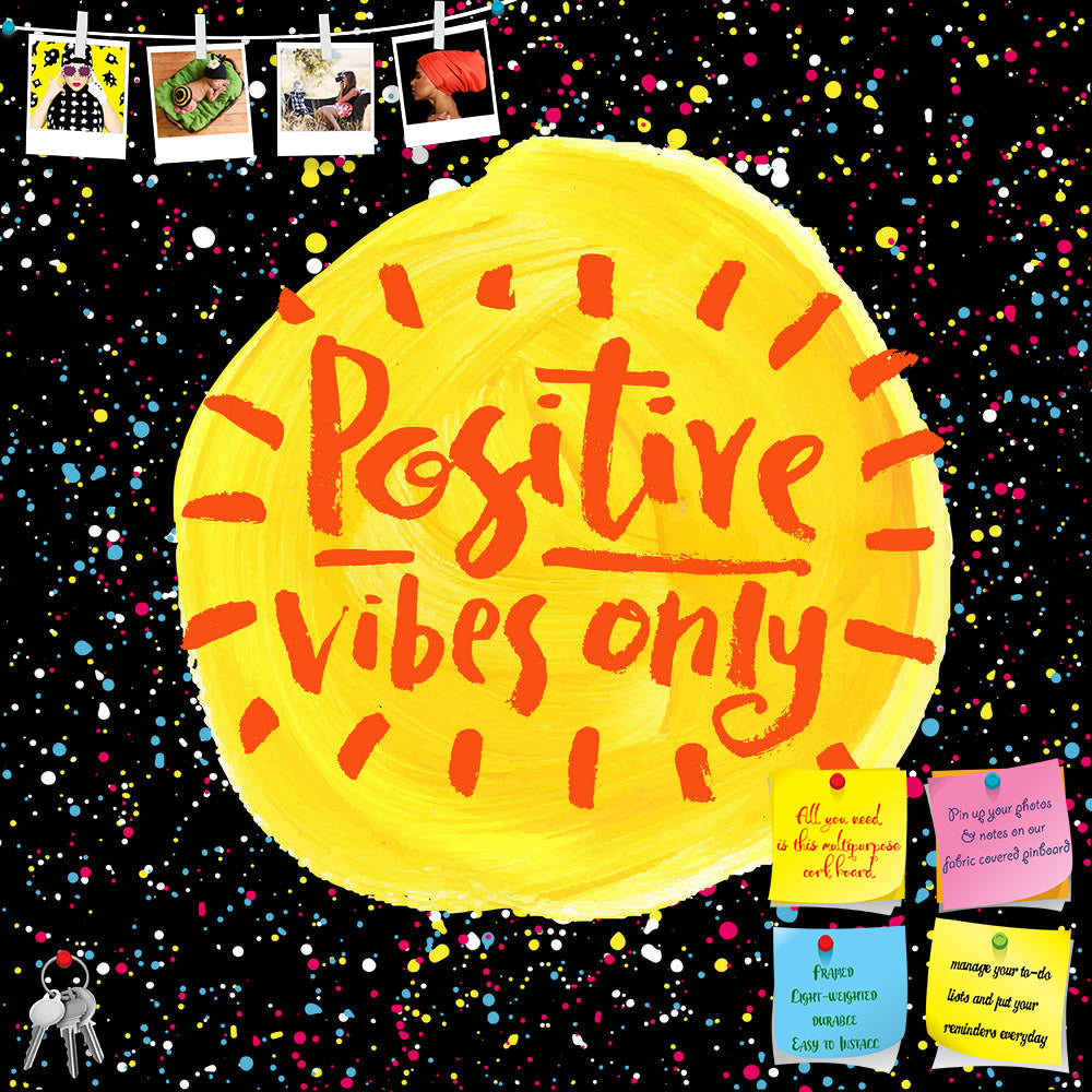 ArtzFolio Positive Vibes Only D2 Printed Bulletin Board Notice Pin Board Soft Board | Frameless-Bulletin Boards Frameless-AZSAO42210050BLB_FL_L-Image Code 5004939 Vishnu Image Folio Pvt Ltd, IC 5004939, ArtzFolio, Bulletin Boards Frameless, Kids, Quotes, Digital Art, positive, vibes, only, d2, printed, bulletin, board, notice, pin, soft, frameless, hand, lettering, quote, creative, background, pin up board, push pin board, extra large cork board, big pin board, notice board, small bulletin board, cork board