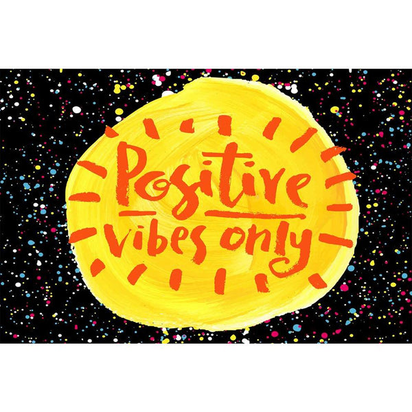 Positive Vibes Only D2 Unframed Paper Poster-Paper Posters Unframed-POS_UN-IC 5004939 IC 5004939, Ancient, Digital, Digital Art, Graphic, Hipster, Historical, Illustrations, Inspirational, Medieval, Motivation, Motivational, Patterns, Quotes, Signs, Signs and Symbols, Vintage, Watercolour, positive, vibes, only, d2, unframed, paper, wall, poster, artistic, background, brush, calligraphic, card, cloth, creative, cute, design, drawn, energy, enjoy, frame, grunge, hand, handmade, handwritten, illustration, ins