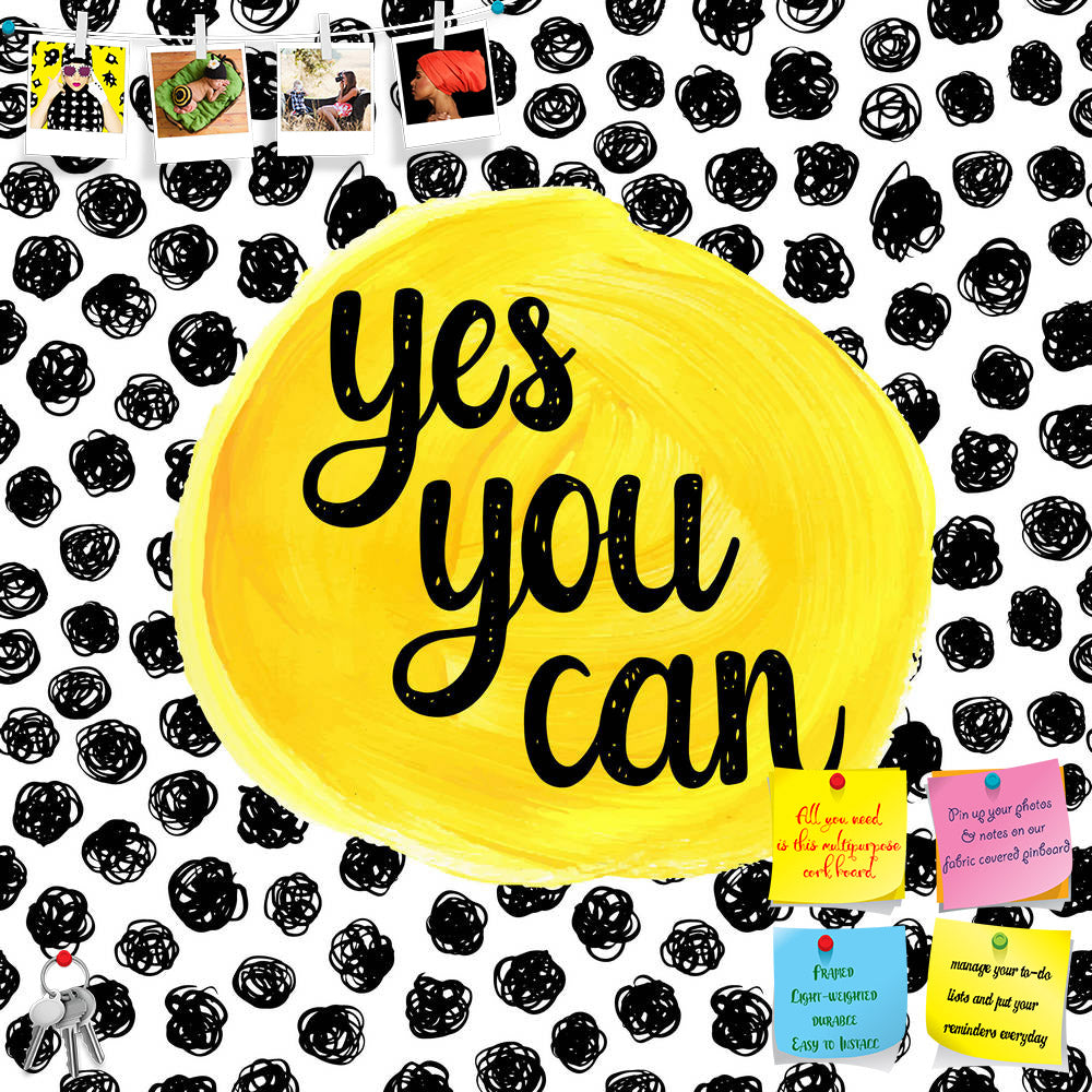 ArtzFolio Yes You Can Printed Bulletin Board Notice Pin Board Soft Board | Frameless-Bulletin Boards Frameless-AZSAO42210068BLB_FL_L-Image Code 5004942 Vishnu Image Folio Pvt Ltd, IC 5004942, ArtzFolio, Bulletin Boards Frameless, Kids, Motivational, Quotes, Digital Art, yes, you, can, printed, bulletin, board, notice, pin, soft, frameless, hand, drawn, calligraphic, quote, watercolor, background, pin up board, push pin board, extra large cork board, big pin board, notice board, small bulletin board, cork bo