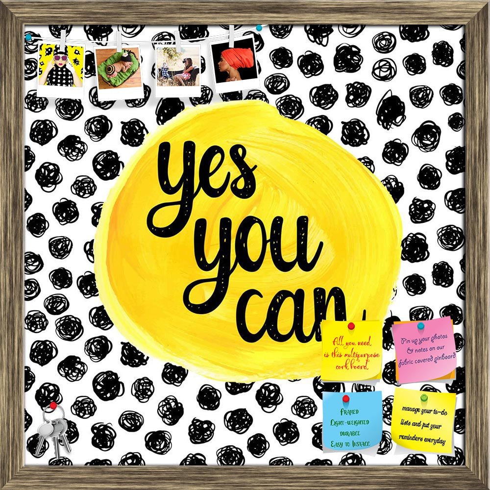 ArtzFolio Yes You Can Printed Bulletin Board Notice Pin Board Soft Board | Framed-Bulletin Boards Framed-AZSAO42210068BLB_FR_L-Image Code 5004942 Vishnu Image Folio Pvt Ltd, IC 5004942, ArtzFolio, Bulletin Boards Framed, Kids, Motivational, Quotes, Digital Art, yes, you, can, printed, bulletin, board, notice, pin, soft, framed, hand, drawn, calligraphic, quote, watercolor, background, pin up board, push pin board, extra large cork board, big pin board, notice board, small bulletin board, cork board, wall no