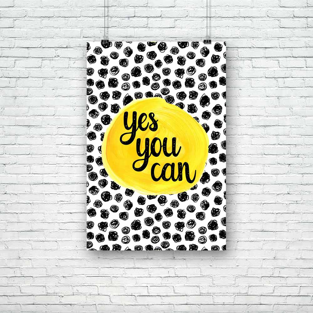 Yes You Can Unframed Paper Poster-Paper Posters Unframed-POS_UN-IC 5004942 IC 5004942, Art and Paintings, Calligraphy, Digital, Digital Art, Drawing, Graphic, Hand Drawn, Hipster, Illustrations, Inspirational, Motivation, Motivational, Quotes, Signs, Signs and Symbols, Splatter, Text, Watercolour, yes, you, can, unframed, paper, poster, quote, art, background, banner, bright, calligraphic, card, concept, creative, date, decoration, design, element, energy, font, greeting, hand, drawn, illustration, inspirat