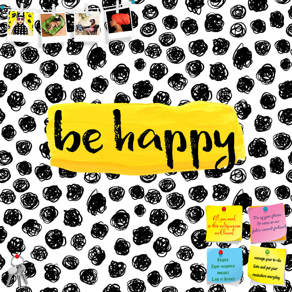 ArtzFolio Be Happy D1 Printed Bulletin Board Notice Pin Board Soft Board | Frameless-Bulletin Boards Frameless-AZSAO42210069BLB_FL_L-Image Code 5004943 Vishnu Image Folio Pvt Ltd, IC 5004943, ArtzFolio, Bulletin Boards Frameless, Kids, Quotes, Digital Art, be, happy, d1, printed, bulletin, board, notice, pin, soft, frameless, inspiration, quote, creative, hand, drawn, background, pin up board, push pin board, extra large cork board, big pin board, notice board, small bulletin board, cork board, wall notice 