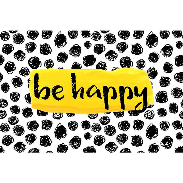 Be Happy D1 Unframed Paper Poster-Paper Posters Unframed-POS_UN-IC 5004943 IC 5004943, Art and Paintings, Black and White, Calligraphy, Digital, Digital Art, Drawing, Graphic, Illustrations, Inspirational, Motivation, Motivational, Quotes, Signs, Signs and Symbols, Text, Watercolour, White, be, happy, d1, unframed, paper, wall, poster, art, background, banner, bright, calligraphic, card, colorful, creative, decoration, design, element, frame, good, hand, happiness, illustration, ink, inspiration, inspiring,