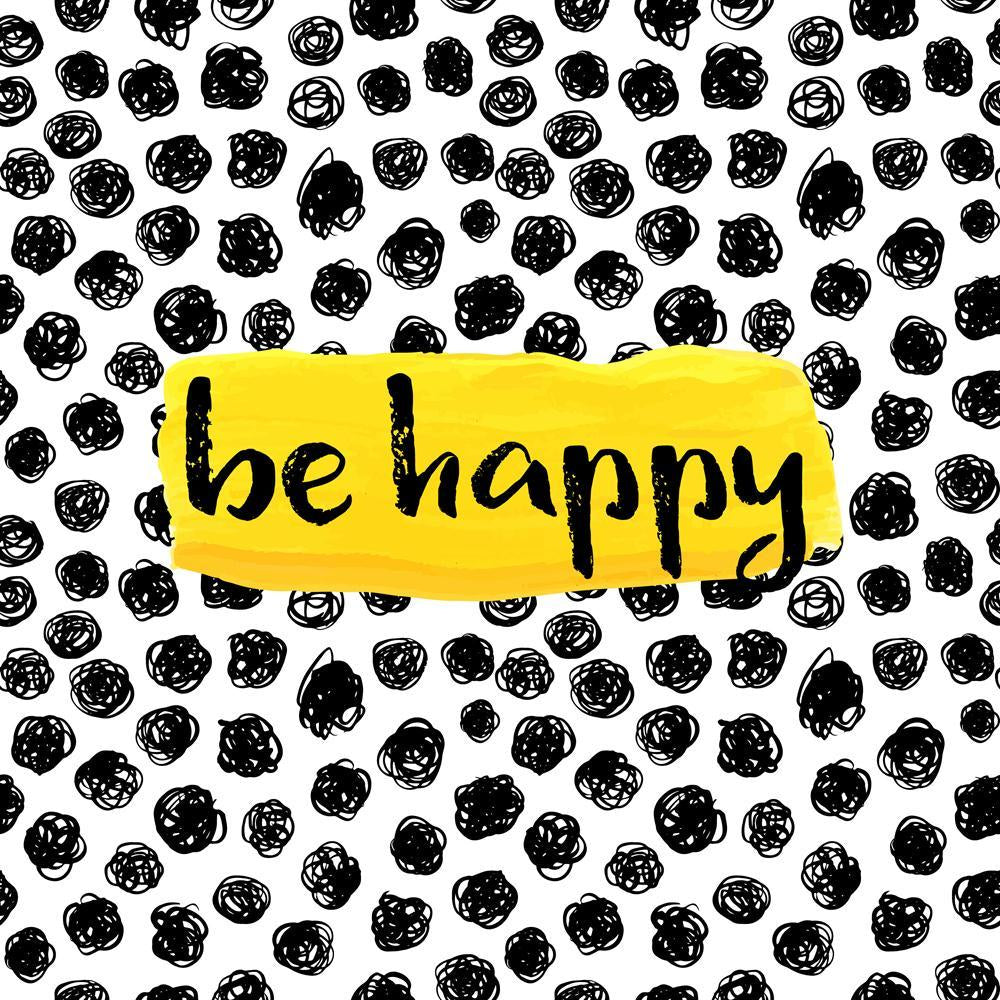 Be Happy Canvas Painting Synthetic Frame-Paintings MDF Framing-AFF_FR-IC 5004943 IC 5004943, Art and Paintings, Black and White, Calligraphy, Digital, Digital Art, Drawing, Graphic, Illustrations, Inspirational, Motivation, Motivational, Quotes, Signs, Signs and Symbols, Text, Watercolour, White, be, happy, canvas, painting, synthetic, frame, art, background, banner, bright, calligraphic, card, colorful, creative, decoration, design, element, good, hand, happiness, illustration, ink, inspiration, inspiring,