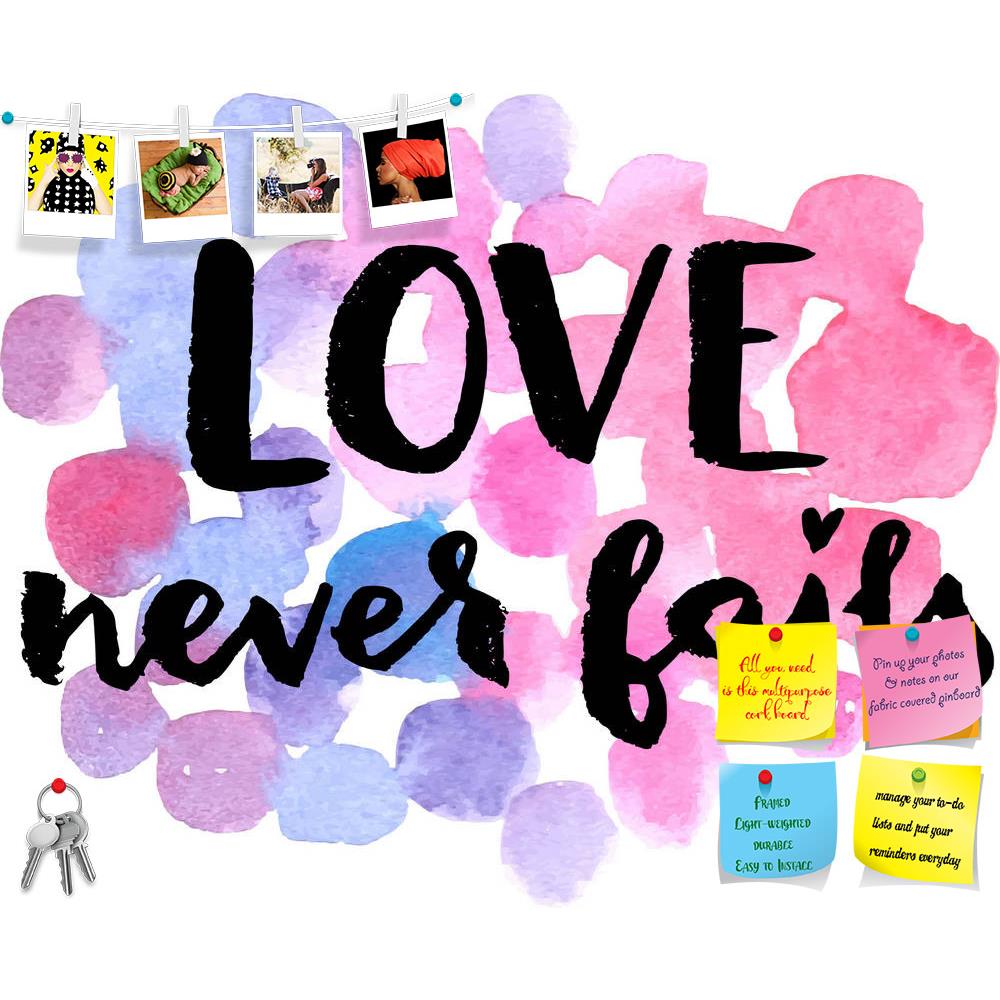 ArtzFolio Love Never Fails D1 Printed Bulletin Board Notice Pin Board Soft Board | Frameless-Bulletin Boards Frameless-AZSAO42210338BLB_FL_L-Image Code 5004948 Vishnu Image Folio Pvt Ltd, IC 5004948, ArtzFolio, Bulletin Boards Frameless, Kids, Love, Quotes, Digital Art, never, fails, d1, printed, bulletin, board, notice, pin, soft, frameless, hand, drawn, calligraphic, quote, watercolor, background, pin up board, push pin board, extra large cork board, big pin board, notice board, small bulletin board, cork