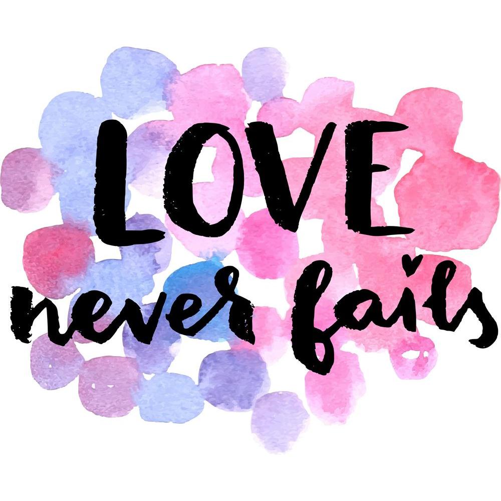 Love Never Fails Canvas Painting Synthetic Frame-Paintings MDF Framing-AFF_FR-IC 5004948 IC 5004948, Circle, Digital, Digital Art, Dots, Graphic, Hand Drawn, Inspirational, Love, Modern Art, Motivation, Motivational, Quotes, Romance, Signs, Signs and Symbols, Watercolour, never, fails, canvas, painting, synthetic, frame, artistic, background, calligraphic, card, circles, design, font, hand, drawn, inspiration, modern, positive, quote, script, texture, valentine, valentines, day, watercolor, artzfolio, wall 