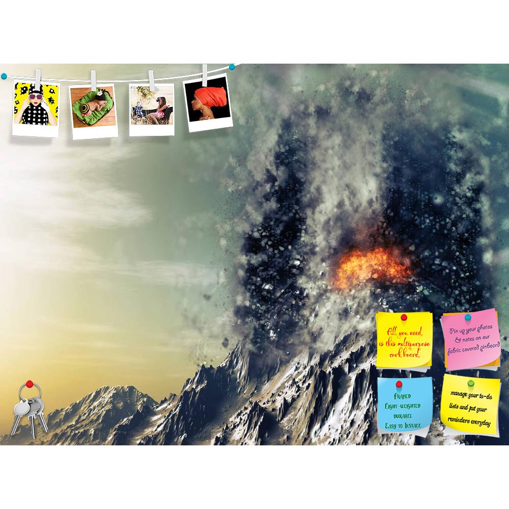 ArtzFolio Exploding Volcano Printed Bulletin Board Notice Pin Board Soft Board | Frameless-Bulletin Boards Frameless-AZSAO42211342BLB_FL_L-Image Code 5004950 Vishnu Image Folio Pvt Ltd, IC 5004950, ArtzFolio, Bulletin Boards Frameless, Fantasy, Digital Art, exploding, volcano, printed, bulletin, board, notice, pin, soft, frameless, 3d, render, mountain, landscape, lava, volcanic, illustration, background, explode, explosion, fire, rocks, sky, nature, forces, of, pin up board, push pin board, extra large cor