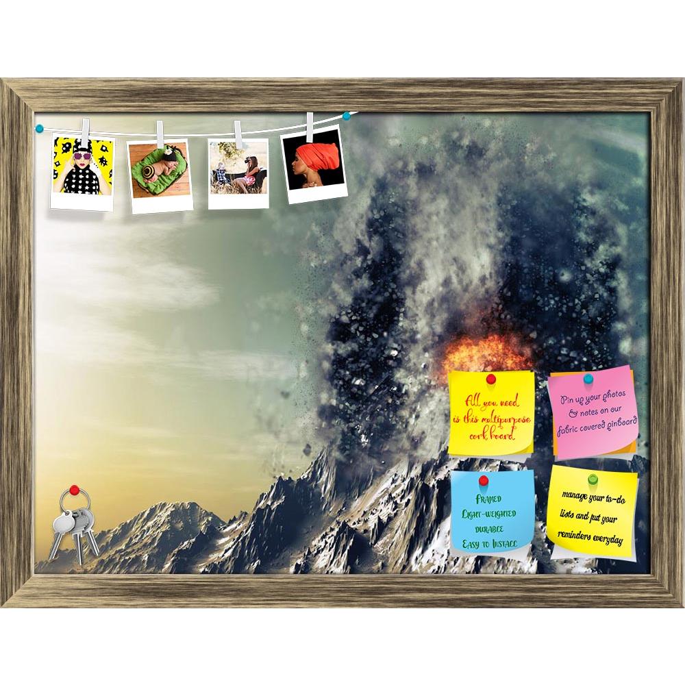 ArtzFolio Exploding Volcano Printed Bulletin Board Notice Pin Board Soft Board | Framed-Bulletin Boards Framed-AZSAO42211342BLB_FR_L-Image Code 5004950 Vishnu Image Folio Pvt Ltd, IC 5004950, ArtzFolio, Bulletin Boards Framed, Fantasy, Digital Art, exploding, volcano, printed, bulletin, board, notice, pin, soft, framed, 3d, render, mountain, landscape, lava, volcanic, illustration, background, explode, explosion, fire, rocks, sky, nature, forces, of, pin up board, push pin board, extra large cork board, big