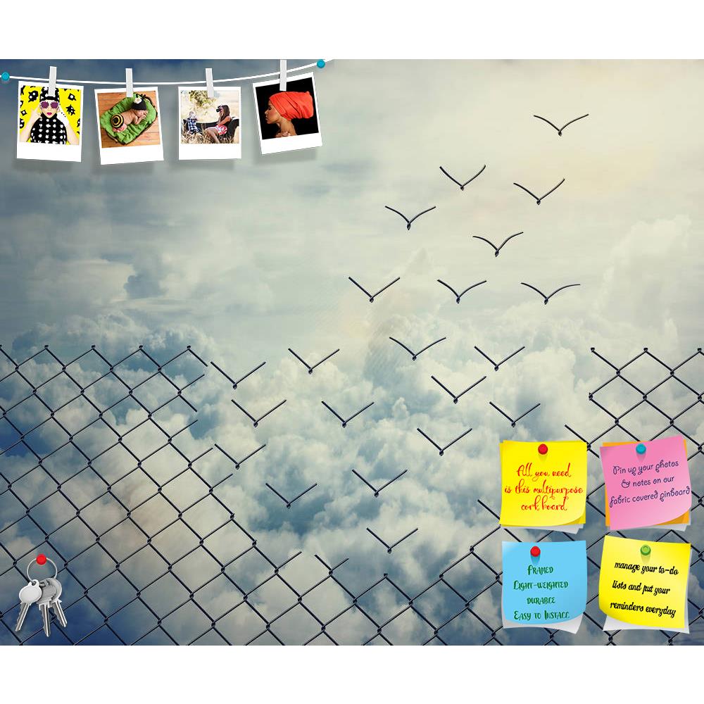 ArtzFolio Flying Birds D1 Printed Bulletin Board Notice Pin Board Soft Board | Frameless-Bulletin Boards Frameless-AZSAO42241933BLB_FL_L-Image Code 5004953 Vishnu Image Folio Pvt Ltd, IC 5004953, ArtzFolio, Bulletin Boards Frameless, Conceptual, Digital Art, flying, birds, d1, printed, bulletin, board, notice, pin, soft, frameless, metallic, wire, mesh, transform, sky, pin up board, push pin board, extra large cork board, big pin board, notice board, small bulletin board, cork board, wall notice board, gian