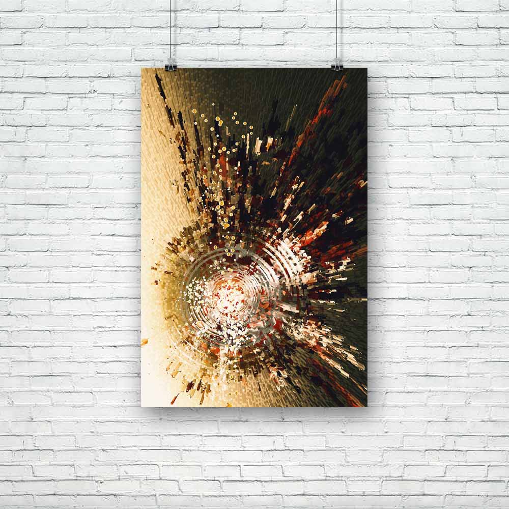 Abstract Artwork D215 Unframed Paper Poster - Paper Posters Unframed - ArtzFolio.com