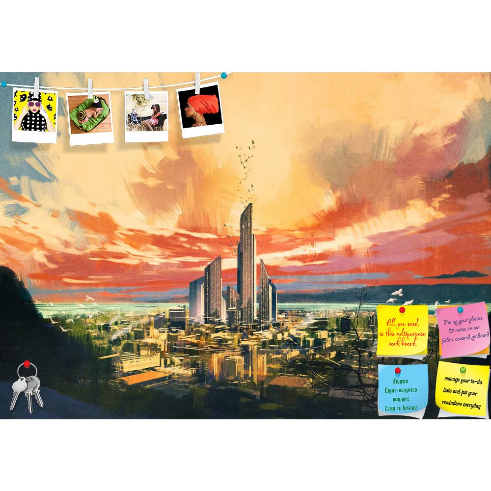 ArtzFolio Futuristic Science Fiction City Printed Bulletin Board Notice Pin Board Soft Board | Frameless-Bulletin Boards Frameless-AZSAO42280502BLB_FL_L-Image Code 5004961 Vishnu Image Folio Pvt Ltd, IC 5004961, ArtzFolio, Bulletin Boards Frameless, Places, Fine Art Reprint, futuristic, science, fiction, city, printed, bulletin, board, notice, pin, soft, frameless, digital, painting, sci-fi, skyscraper, sunset, abstract, acrylic, art, artistic, background, beautiful, beauty, canvas, color, concept, cover, d
