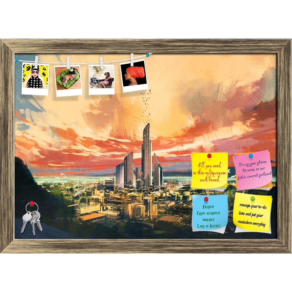 ArtzFolio Futuristic Science Fiction City Printed Bulletin Board Notice Pin Board Soft Board | Framed-Bulletin Boards Framed-AZSAO42280502BLB_FR_L-Image Code 5004961 Vishnu Image Folio Pvt Ltd, IC 5004961, ArtzFolio, Bulletin Boards Framed, Places, Fine Art Reprint, futuristic, science, fiction, city, printed, bulletin, board, notice, pin, soft, framed, digital, painting, sci-fi, skyscraper, sunset, abstract, acrylic, art, artistic, background, beautiful, beauty, canvas, color, concept, cover, design, oil, 