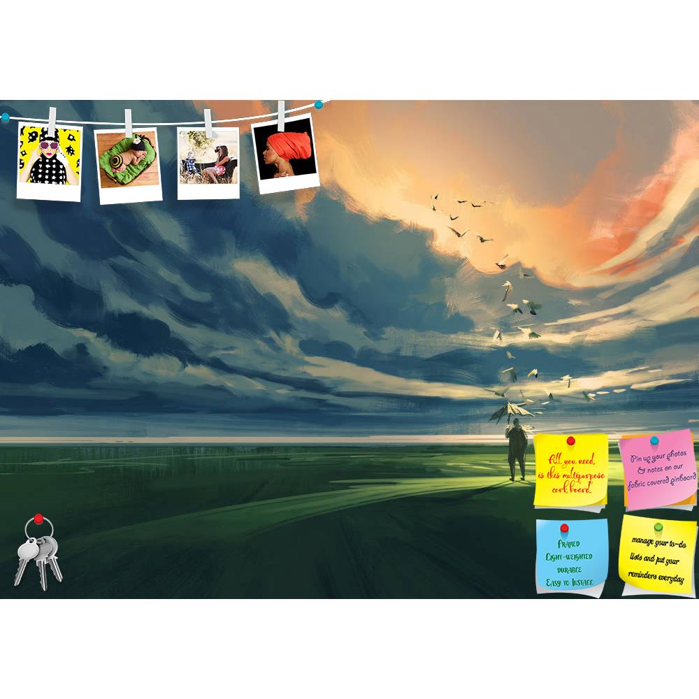 ArtzFolio Man Holding An Umbrella Standing Alone Printed Bulletin Board Notice Pin Board Soft Board | Frameless-Bulletin Boards Frameless-AZSAO42280504BLB_FL_L-Image Code 5004963 Vishnu Image Folio Pvt Ltd, IC 5004963, ArtzFolio, Bulletin Boards Frameless, Abstract, Fantasy, Fine Art Reprint, man, holding, an, umbrella, standing, alone, printed, bulletin, board, notice, pin, soft, frameless, painting, meadow, watching, cloudy, horizon, acrylic, art, artistic, background, beautiful, beauty, canvas, color, co