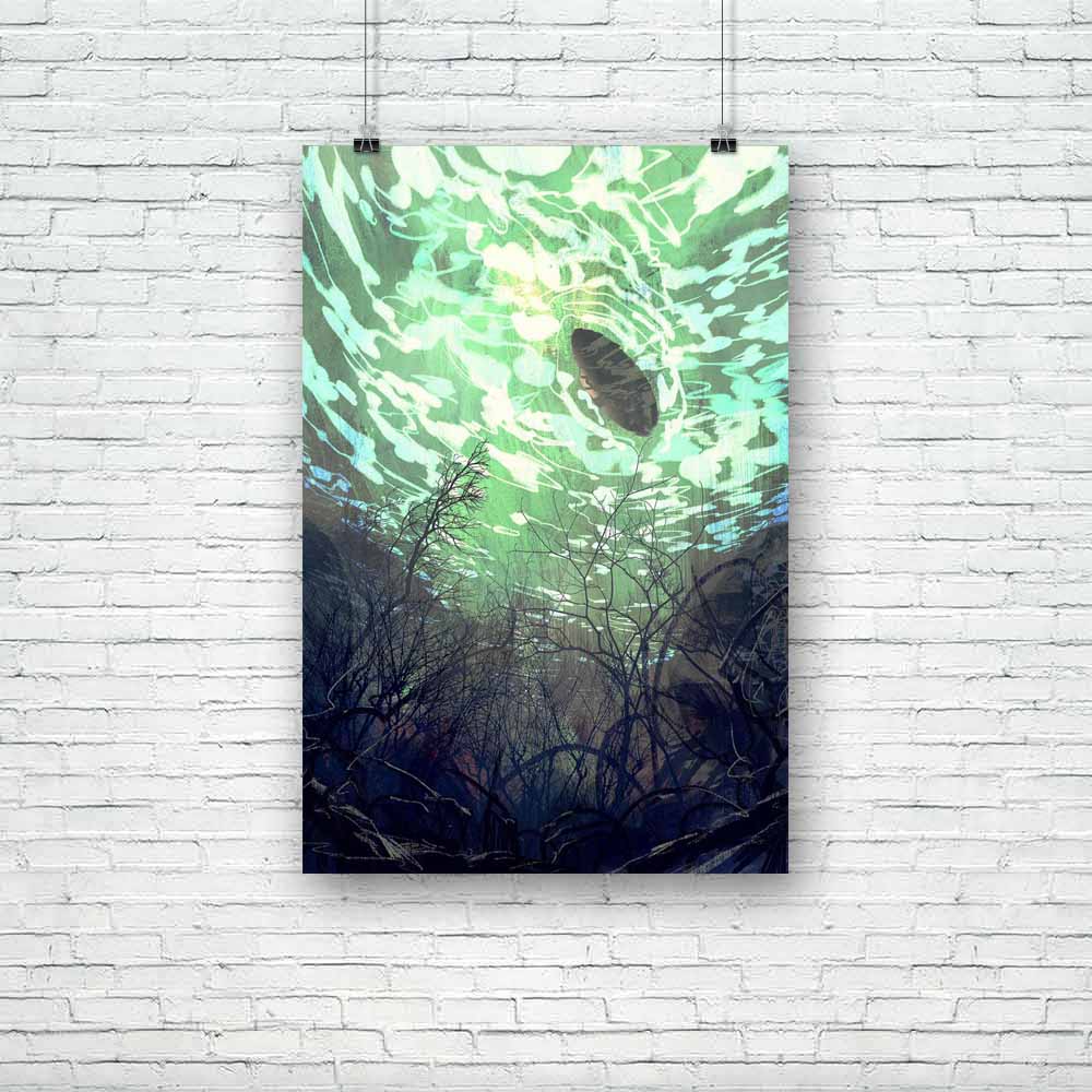 Underwater View Unframed Paper Poster-Paper Posters Unframed-POS_UN-IC 5004964 IC 5004964, Abstract Expressionism, Abstracts, Art and Paintings, Boats, Digital, Digital Art, Fantasy, Graphic, Illustrations, Nature, Nautical, Paintings, Scenic, Semi Abstract, Signs, Signs and Symbols, Watercolour, underwater, view, unframed, paper, poster, abstract, abyss, acrylic, art, artistic, background, beautiful, beauty, below, blue, boat, branch, bright, canvas, clear, color, concept, cover, day, deep, design, dive, i