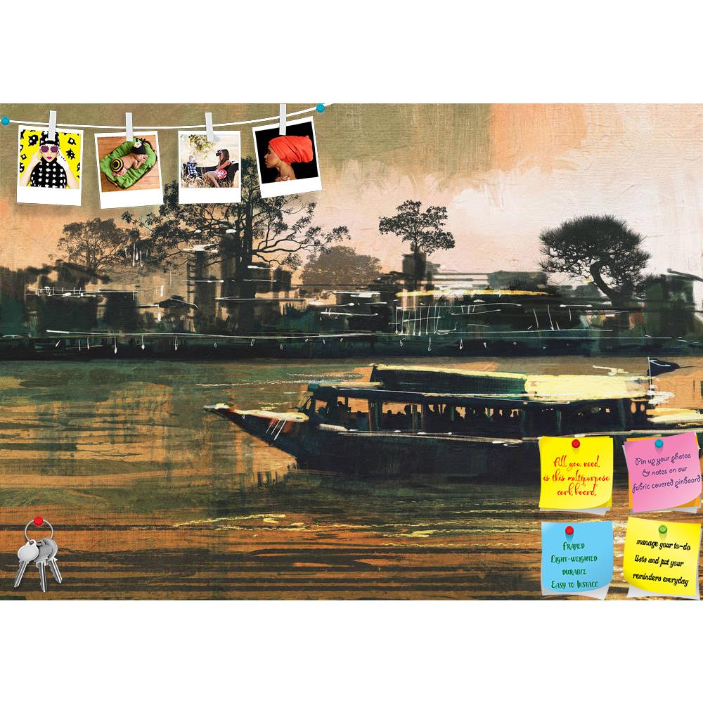 ArtzFolio Ferry Carries Passengers On River Printed Bulletin Board Notice Pin Board Soft Board | Frameless-Bulletin Boards Frameless-AZSAO42280514BLB_FL_L-Image Code 5004967 Vishnu Image Folio Pvt Ltd, IC 5004967, ArtzFolio, Bulletin Boards Frameless, Landscapes, Fine Art Reprint, ferry, carries, passengers, on, river, printed, bulletin, board, notice, pin, soft, frameless, painting, showing, abstract, acrylic, art, artistic, background, beautiful, beauty, canvas, color, concept, cover, design, oil, shapes,