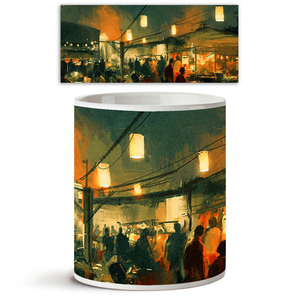 Crowd Of People Walking In The Market Ceramic Coffee Tea Mug Inside White-Coffee Mugs-MUG-IC 5004968 IC 5004968, Abstract Expressionism, Abstracts, Ancient, Art and Paintings, Asian, Automobiles, Business, Cities, City Views, Cuisine, Culture, Digital, Digital Art, Ethnic, Food, Food and Beverage, Food and Drink, Graphic, Historical, Illustrations, Medieval, Paintings, People, Semi Abstract, Signs, Signs and Symbols, Sketches, Traditional, Transportation, Travel, Tribal, Urban, Vehicles, Vintage, Watercolou