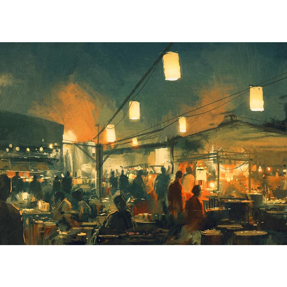 Crowd Of People Walking In The Market Canvas Painting Synthetic Frame-Paintings MDF Framing-AFF_FR-IC 5004968 IC 5004968, Abstract Expressionism, Abstracts, Ancient, Art and Paintings, Asian, Automobiles, Business, Cities, City Views, Cuisine, Culture, Digital, Digital Art, Ethnic, Food, Food and Beverage, Food and Drink, Graphic, Historical, Illustrations, Medieval, Paintings, People, Semi Abstract, Signs, Signs and Symbols, Sketches, Traditional, Transportation, Travel, Tribal, Urban, Vehicles, Vintage, W