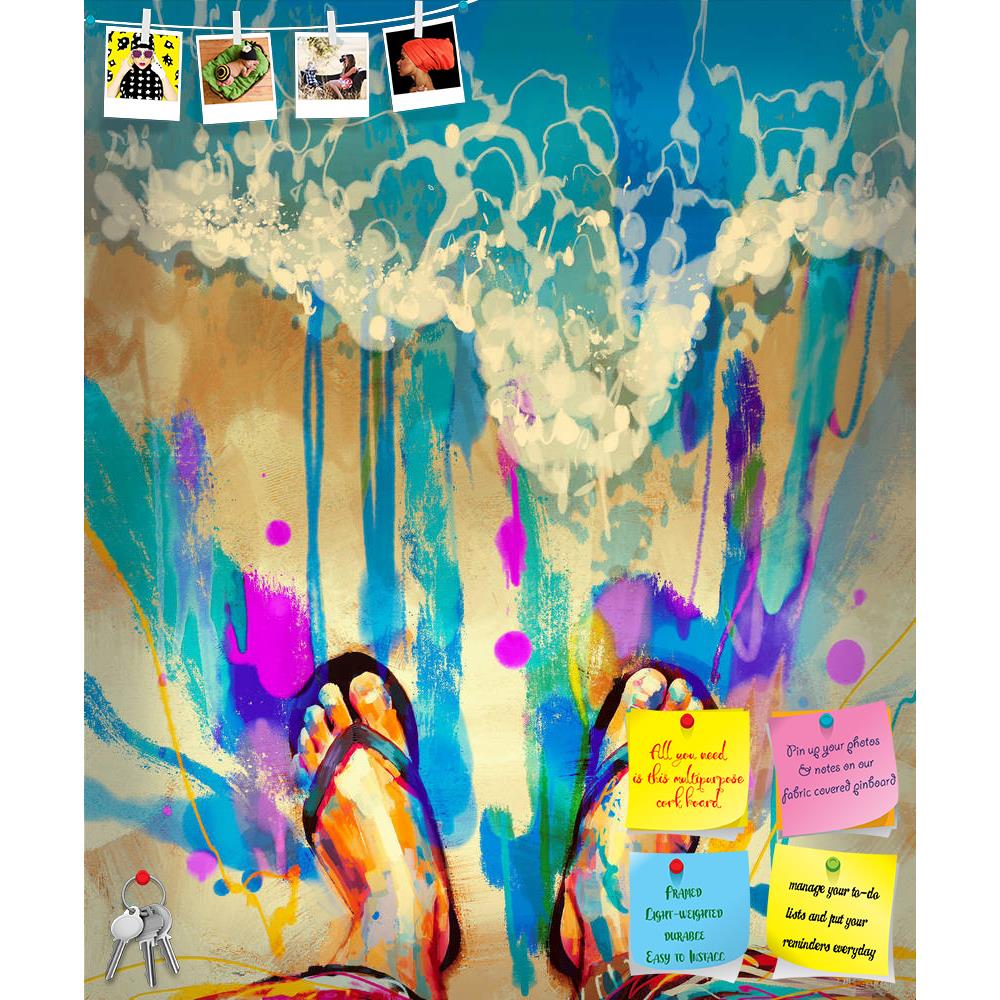 ArtzFolio Colorful Feet On Sandy Beach Printed Bulletin Board Notice Pin Board Soft Board | Frameless-Bulletin Boards Frameless-AZSAO42293102BLB_FL_L-Image Code 5004975 Vishnu Image Folio Pvt Ltd, IC 5004975, ArtzFolio, Bulletin Boards Frameless, Abstract, Fantasy, Fine Art Reprint, colorful, feet, on, sandy, beach, printed, bulletin, board, notice, pin, soft, frameless, painting, flip-flops, acrylic, art, artistic, background, beautiful, beauty, canvas, color, concept, cover, design, oil, shapes, style, te