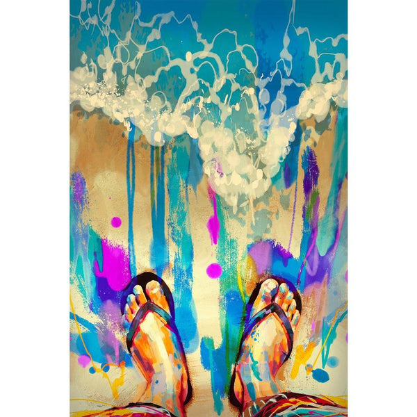 Colorful Feet On Sandy Beach Unframed Paper Poster-Paper Posters Unframed-POS_UN-IC 5004975 IC 5004975, Abstract Expressionism, Abstracts, Art and Paintings, Automobiles, Holidays, Illustrations, Paintings, Seasons, Semi Abstract, Signs, Signs and Symbols, Splatter, Transportation, Travel, Tropical, Vehicles, Watercolour, colorful, feet, on, sandy, beach, unframed, paper, wall, poster, abstract, acrylic, alone, art, artistic, background, beautiful, beauty, blue, canvas, color, concept, cover, design, drippi
