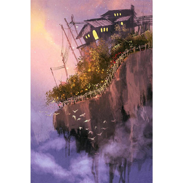 Fantasy Scenery With Floating Islands Unframed Paper Poster-Paper Posters Unframed-POS_UN-IC 5004978 IC 5004978, Abstract Expressionism, Abstracts, Animated Cartoons, Architecture, Art and Paintings, Birds, Botanical, Caricature, Cartoons, Cities, City Views, Digital, Digital Art, Fantasy, Floral, Flowers, Graphic, Illustrations, Landscapes, Mountains, Nature, Paintings, Scenic, Semi Abstract, Signs, Signs and Symbols, Space, Watercolour, scenery, with, floating, islands, unframed, paper, wall, poster, land