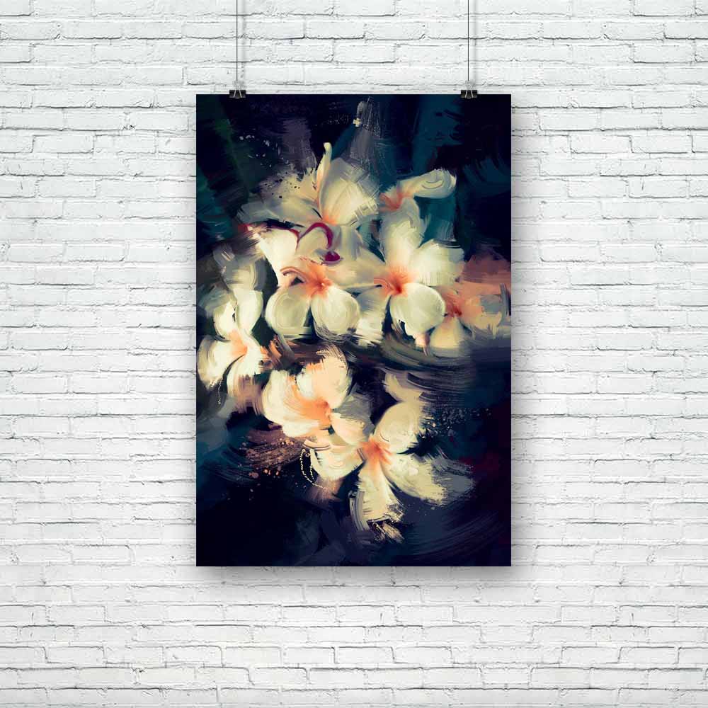 White Flowers Unframed Paper Poster-Paper Posters Unframed-POS_UN-IC 5004979 IC 5004979, Abstract Expressionism, Abstracts, Ancient, Art and Paintings, Black and White, Botanical, Digital, Digital Art, Floral, Flowers, Graphic, Historical, Illustrations, Medieval, Nature, Paintings, Scenic, Seasons, Semi Abstract, Signs, Signs and Symbols, Still Life, Vintage, Watercolour, White, unframed, paper, poster, painting, oil, flower, abstract, canvas, still, life, acrylic, watercolor, art, artistic, artwork, backd
