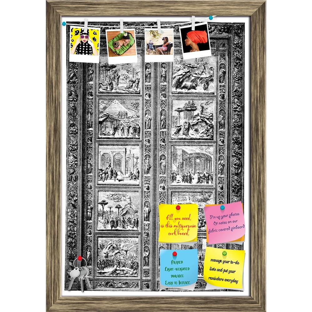 ArtzFolio 19th Century Door Engraving At Duomo Florence Italy Printed Bulletin Board Notice Pin Board Soft Board | Framed-Bulletin Boards Framed-AZSAO42494327BLB_FR_L-Image Code 5004988 Vishnu Image Folio Pvt Ltd, IC 5004988, ArtzFolio, Bulletin Boards Framed, Places, Vintage, Photography, 19th, century, door, engraving, at, duomo, florence, italy, printed, bulletin, board, notice, pin, soft, framed, antique, architecture, decoration, drawing, fancy, illustration, landmark, monument, opulent, sculpture, pho