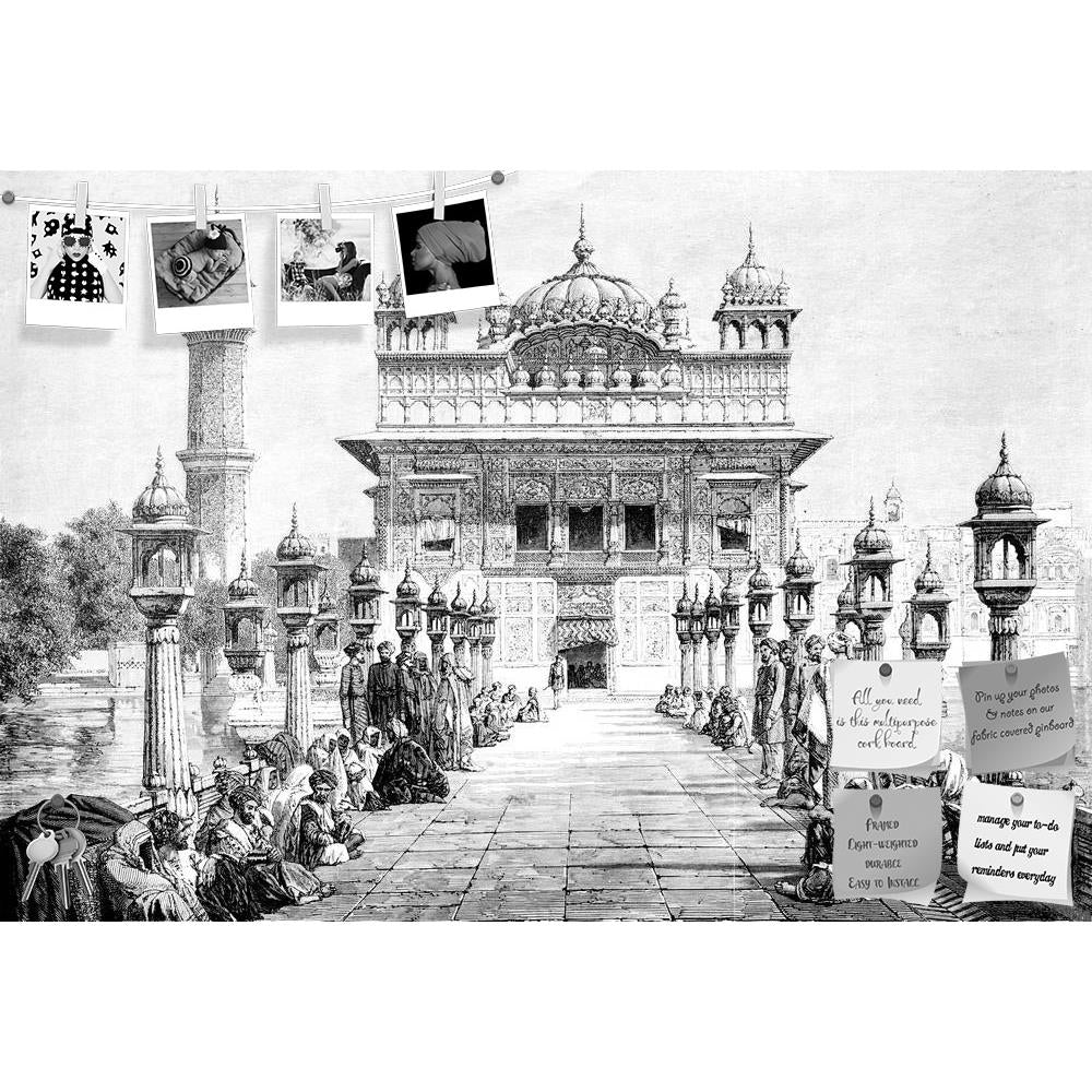 ArtzFolio Victorian Art Of The Golden Temple Amristar India Printed Bulletin Board Notice Pin Board Soft Board | Frameless-Bulletin Boards Frameless-AZSAO42498565BLB_FL_L-Image Code 5004990 Vishnu Image Folio Pvt Ltd, IC 5004990, ArtzFolio, Bulletin Boards Frameless, Places, Vintage, Fine Art Reprint, victorian, art, of, the, golden, temple, amristar, india, printed, bulletin, board, notice, pin, soft, frameless, antique, architecture, drawing, engraving, eagle, illustration, landmark, landscape, monument, 