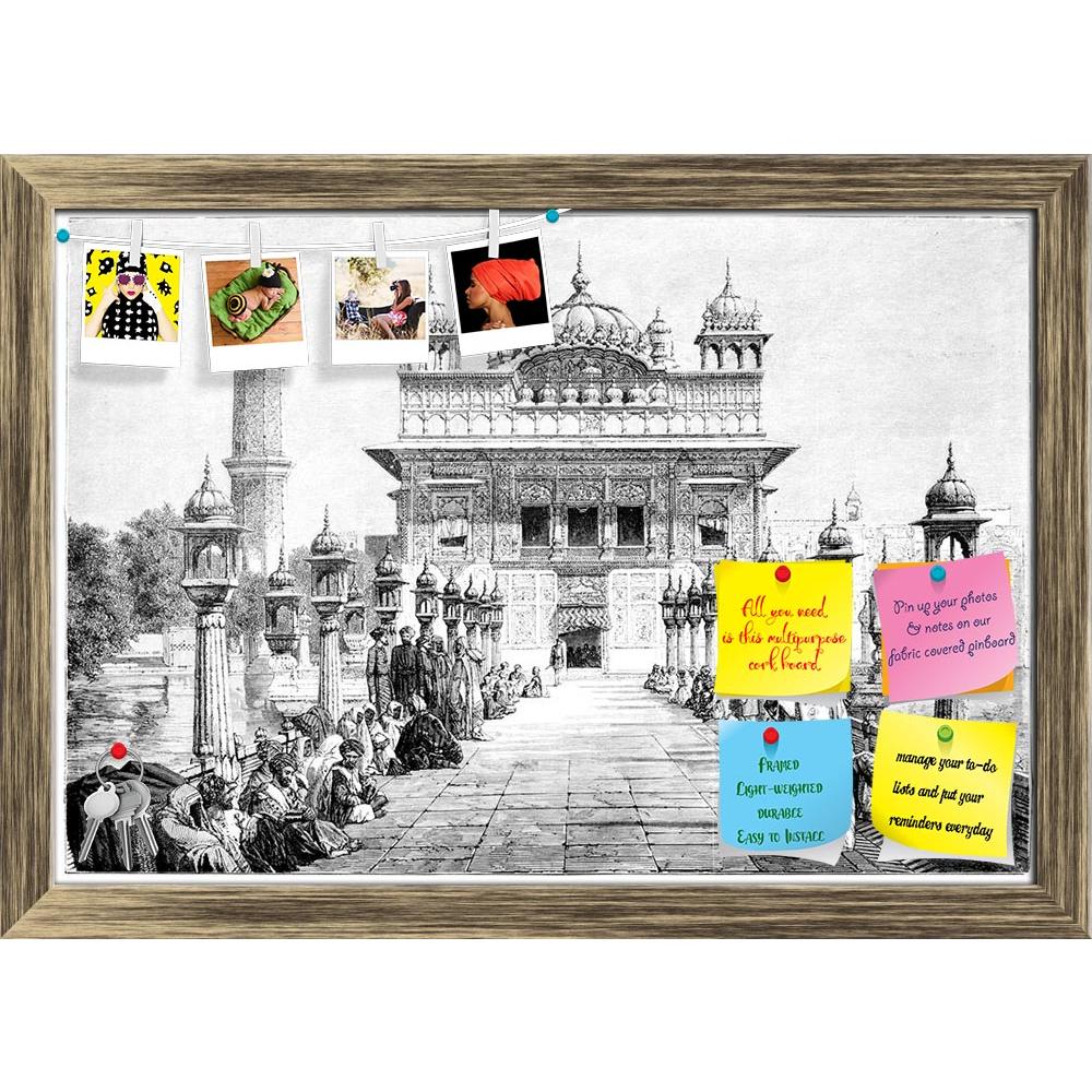 ArtzFolio Victorian Art Of The Golden Temple Amristar India Printed Bulletin Board Notice Pin Board Soft Board | Framed-Bulletin Boards Framed-AZSAO42498565BLB_FR_L-Image Code 5004990 Vishnu Image Folio Pvt Ltd, IC 5004990, ArtzFolio, Bulletin Boards Framed, Places, Vintage, Fine Art Reprint, victorian, art, of, the, golden, temple, amristar, india, printed, bulletin, board, notice, pin, soft, framed, antique, architecture, drawing, engraving, eagle, illustration, landmark, landscape, monument, people, digi