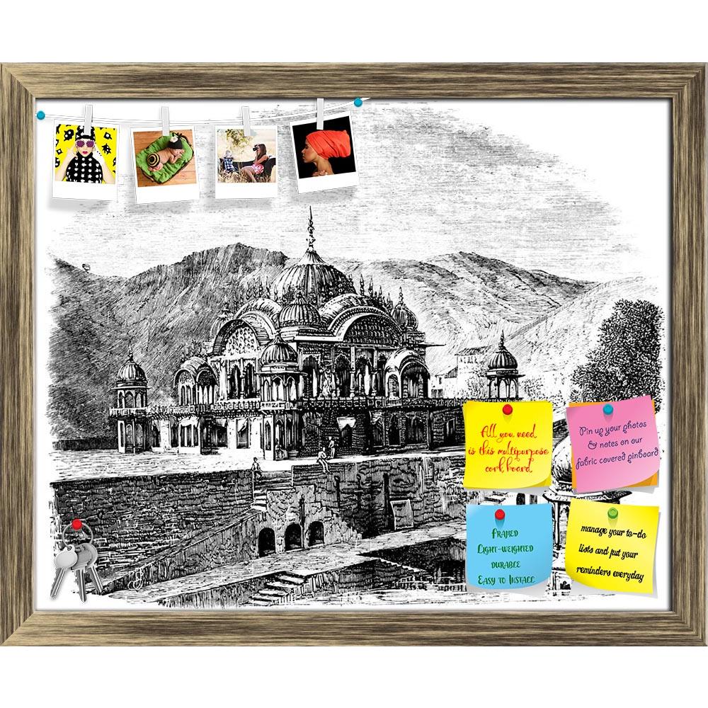 ArtzFolio Victorian Engraving Of Alwar India Printed Bulletin Board Notice Pin Board Soft Board | Framed-Bulletin Boards Framed-AZSAO42498609BLB_FR_L-Image Code 5004992 Vishnu Image Folio Pvt Ltd, IC 5004992, ArtzFolio, Bulletin Boards Framed, Places, Vintage, Fine Art Reprint, victorian, engraving, of, alwar, india, printed, bulletin, board, notice, pin, soft, framed, antique, architecture, drawing, illustration, landmark, landscape, monument, view, digitally, restored, image, mid-19th, century, encyclopae