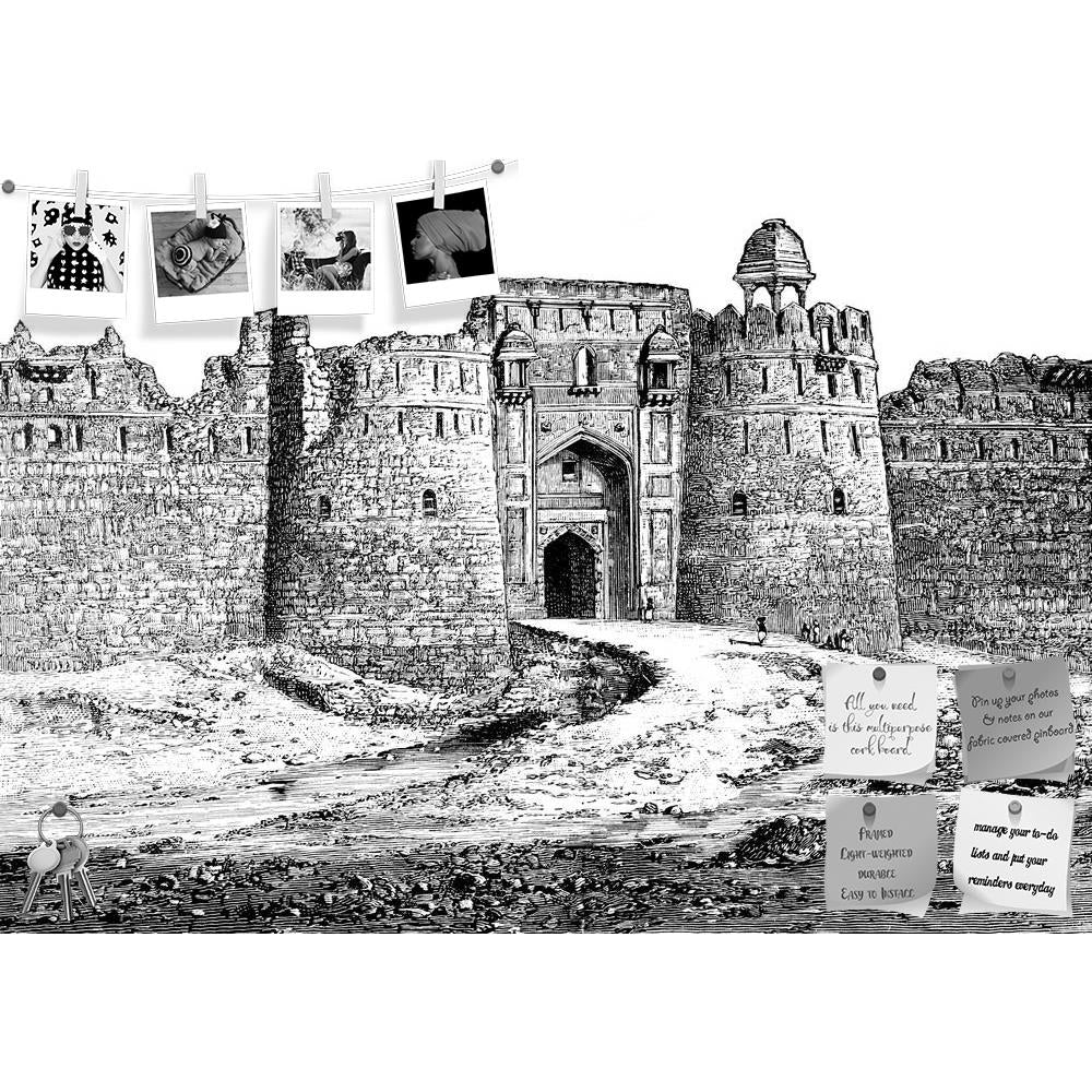 ArtzFolio Victorian Engraving Of The Purana Qila Delhi India Printed Bulletin Board Notice Pin Board Soft Board | Frameless-Bulletin Boards Frameless-AZSAO42498621BLB_FL_L-Image Code 5004993 Vishnu Image Folio Pvt Ltd, IC 5004993, ArtzFolio, Bulletin Boards Frameless, Places, Vintage, Fine Art Reprint, victorian, engraving, of, the, purana, qila, delhi, india, printed, bulletin, board, notice, pin, soft, frameless, antique, architecture, castle, drawing, fort, illustration, landmark, landscape, monument, ru