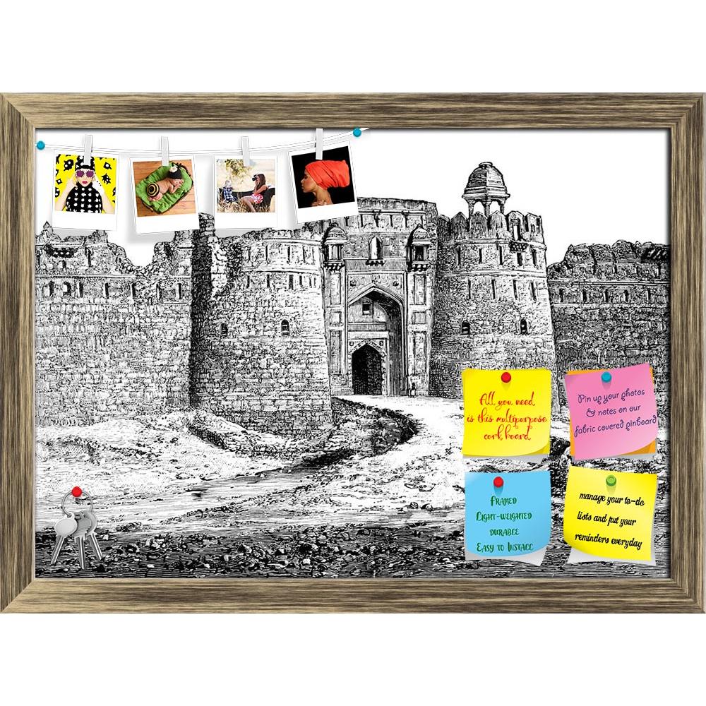 ArtzFolio Victorian Engraving Of The Purana Qila Delhi India Printed Bulletin Board Notice Pin Board Soft Board | Framed-Bulletin Boards Framed-AZSAO42498621BLB_FR_L-Image Code 5004993 Vishnu Image Folio Pvt Ltd, IC 5004993, ArtzFolio, Bulletin Boards Framed, Places, Vintage, Fine Art Reprint, victorian, engraving, of, the, purana, qila, delhi, india, printed, bulletin, board, notice, pin, soft, framed, antique, architecture, castle, drawing, fort, illustration, landmark, landscape, monument, ruins, tower, 