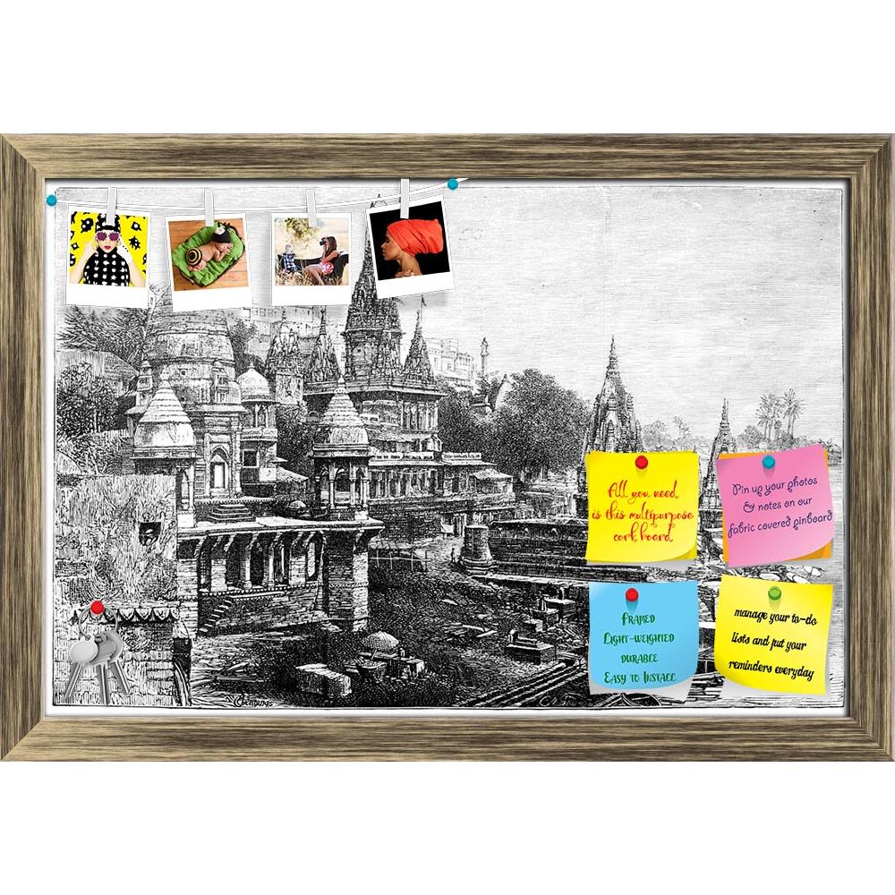 ArtzFolio Victorian Art Of A Hindu Temples At Varansi India Printed Bulletin Board Notice Pin Board Soft Board | Framed-Bulletin Boards Framed-AZSAO42498630BLB_FR_L-Image Code 5004994 Vishnu Image Folio Pvt Ltd, IC 5004994, ArtzFolio, Bulletin Boards Framed, Places, Vintage, Fine Art Reprint, victorian, art, of, a, hindu, temples, at, varansi, india, printed, bulletin, board, notice, pin, soft, framed, antique, architecture, drawing, engraving, illustration, landmark, landscape, monument, river, varanasi, v