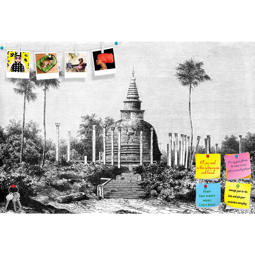ArtzFolio Victorian Engraving Of Thuparamaya Sri Lanka Printed Bulletin Board Notice Pin Board Soft Board | Frameless-Bulletin Boards Frameless-AZSAO42498973BLB_FL_L-Image Code 5004995 Vishnu Image Folio Pvt Ltd, IC 5004995, ArtzFolio, Bulletin Boards Frameless, Places, Vintage, Fine Art Reprint, victorian, engraving, of, thuparamaya, sri, lanka, printed, bulletin, board, notice, pin, soft, frameless, antique, architecture, buddhist, dagoba, drawing, illustration, landmark, landscape, monument, temple, digi