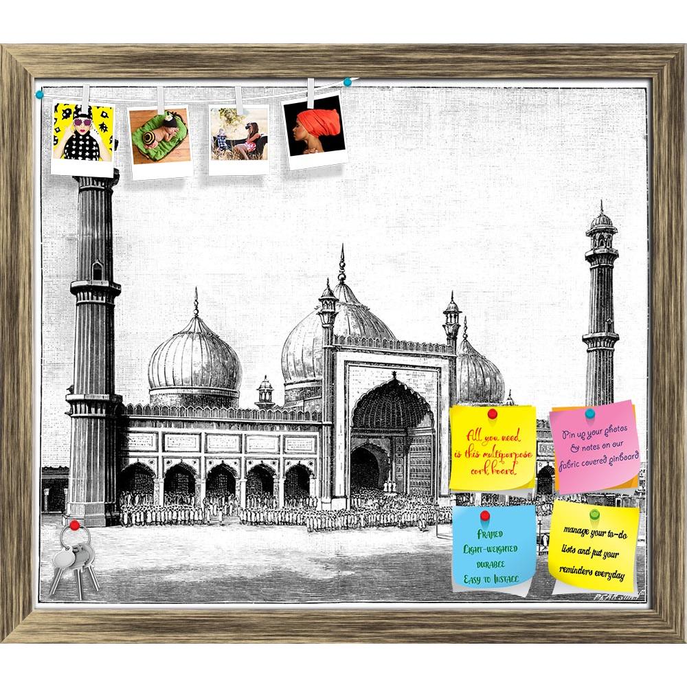 ArtzFolio Victorian Art Of The Jasma Masjid Delhi India Printed Bulletin Board Notice Pin Board Soft Board | Framed-Bulletin Boards Framed-AZSAO42499313BLB_FR_L-Image Code 5004999 Vishnu Image Folio Pvt Ltd, IC 5004999, ArtzFolio, Bulletin Boards Framed, Places, Vintage, Fine Art Reprint, victorian, art, of, the, jasma, masjid, delhi, india, printed, bulletin, board, notice, pin, soft, framed, antique, architecture, drawing, engraving, illustration, landscape, minarets, monument, mosque, digitally, restored