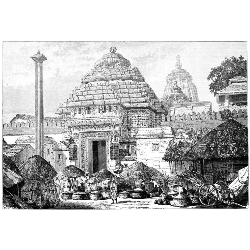 Victorian Engraving Of A Temple Entrance India Canvas Painting Synthetic Frame-Paintings MDF Framing-AFF_FR-IC 5005005 IC 5005005, Ancient, Architecture, Drawing, Historical, Illustrations, Indian, Landmarks, Landscapes, Medieval, People, Places, Scenic, Victorian, Vintage, engraving, of, a, temple, entrance, india, canvas, painting, synthetic, frame, antique, illustration, landmark, landscape, monument, artzfolio, wall decor for living room, wall frames for living room, frames for living room, wall art, ca