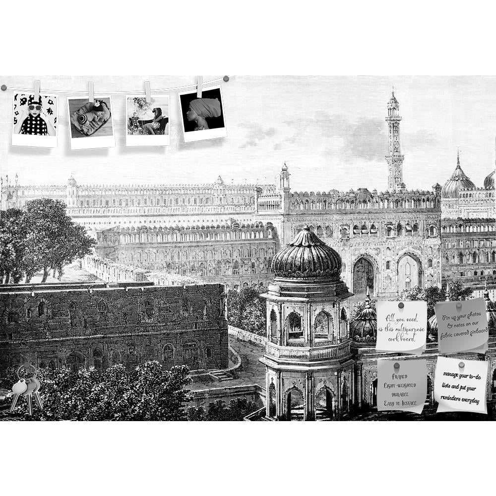 ArtzFolio Victorian Engraving Of Lucknow India Printed Bulletin Board Notice Pin Board Soft Board | Frameless-Bulletin Boards Frameless-AZSAO42499333BLB_FL_L-Image Code 5005007 Vishnu Image Folio Pvt Ltd, IC 5005007, ArtzFolio, Bulletin Boards Frameless, Places, Vintage, Fine Art Reprint, victorian, engraving, of, lucknow, india, printed, bulletin, board, notice, pin, soft, frameless, antique, architecture, city, drawing, illustration, landmark, landscape, monument, rooftops, temple, view, digitally, restor