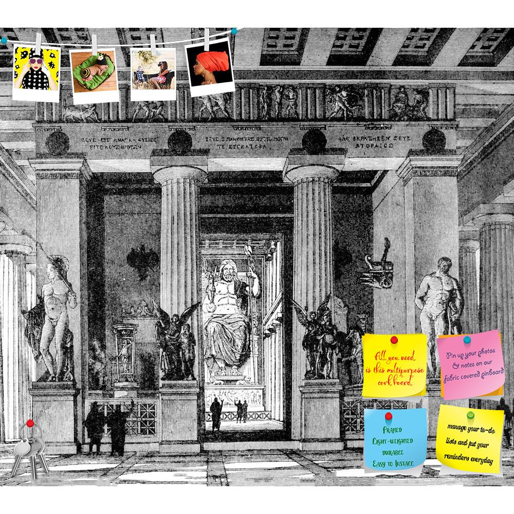 ArtzFolio Victorian Engraving Of The Temple Of Zeus Olympia Printed Bulletin Board Notice Pin Board Soft Board | Frameless-Bulletin Boards Frameless-AZSAO42499484BLB_FL_L-Image Code 5005009 Vishnu Image Folio Pvt Ltd, IC 5005009, ArtzFolio, Bulletin Boards Frameless, Places, Vintage, Fine Art Reprint, victorian, engraving, of, the, temple, zeus, olympia, printed, bulletin, board, notice, pin, soft, frameless, ancient, antique, architecture, art, classical, drawing, greece, illustration, landscape, monument,