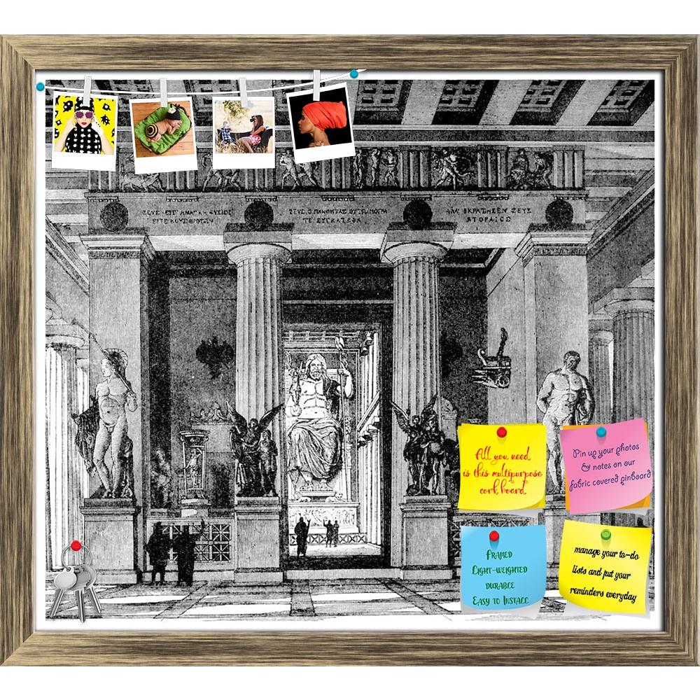 ArtzFolio Victorian Engraving Of The Temple Of Zeus Olympia Printed Bulletin Board Notice Pin Board Soft Board | Framed-Bulletin Boards Framed-AZSAO42499484BLB_FR_L-Image Code 5005009 Vishnu Image Folio Pvt Ltd, IC 5005009, ArtzFolio, Bulletin Boards Framed, Places, Vintage, Fine Art Reprint, victorian, engraving, of, the, temple, zeus, olympia, printed, bulletin, board, notice, pin, soft, framed, ancient, antique, architecture, art, classical, drawing, greece, illustration, landscape, monument, sculpture, 